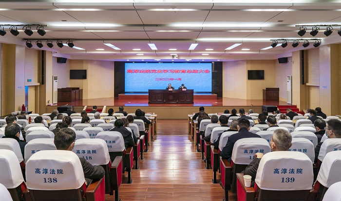 高淳法院召开党史学习教育总结大会