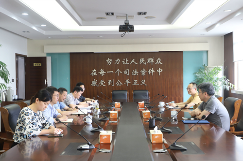 市法院副院长姚志坚到高淳法院调研破产审判工作