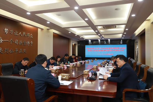 教育整顿|高淳法院召开党组理论学习中心组专题学习会暨队伍教育整顿领导小组会议