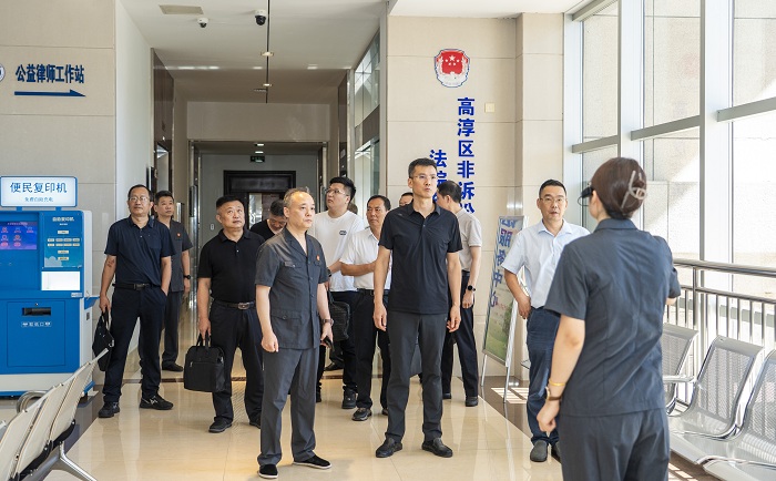 高淳区人大常委会视察高淳法院上半年工作情况