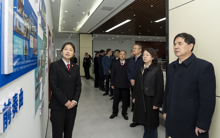 市法院党组书记、院长李后龙调研高淳区法院工作